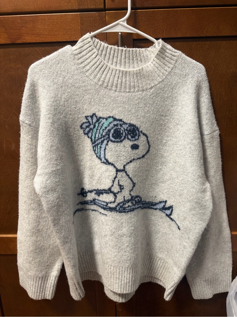 AE American Eagle Oversized Snoopy Graphic Sweater Size Small